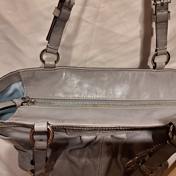 Coach Gray Leather Tote Bag - Picture 8 of 10